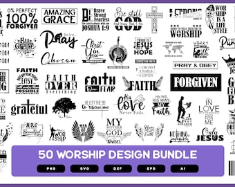 Worship Design Bundle | Worship Team | Worship Design | Worship Shirt | Worshipper | Amazing Grace | Grateful