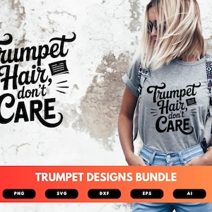 Trumpet SVG Bundle | Musical Instrument Clipart, Marching Band ...