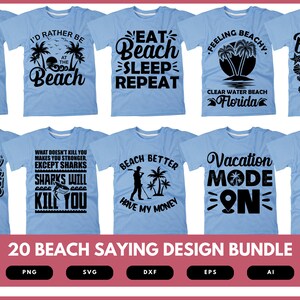 Beach Sayings Design Bundle | Beach Sayings | Beach Sayings SVG | Beach ...