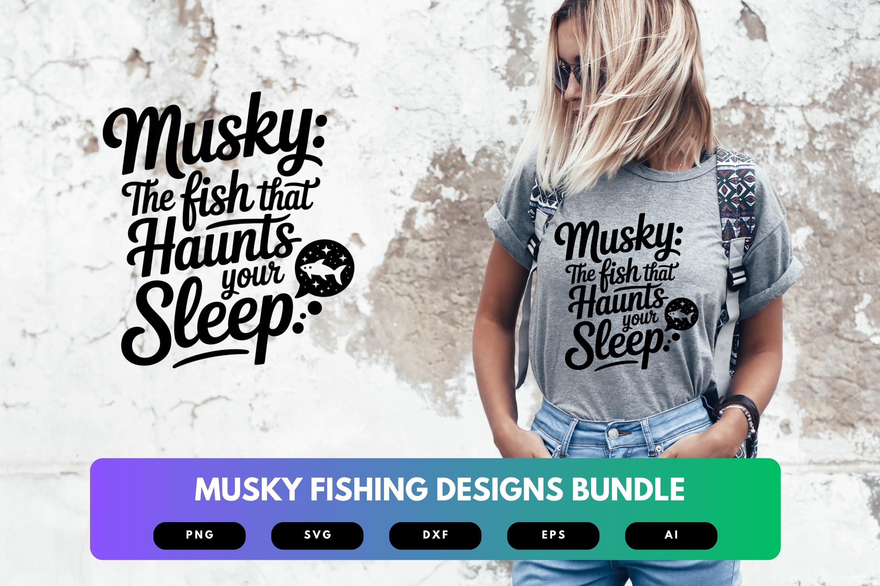 Musky Fishing SVG Bundle | Trophy Angler Cut Files for Cricut ...