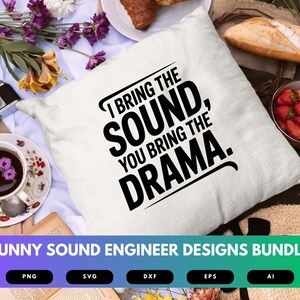 Sound Engineer Quote Funny Sound Engineer SVG Bundle | Audio Tech Quotes, Studio Humor ...