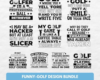 Zabawny golf SVG | Projekty koszulek golfowych | Golfowy humor SVG | Pliki golfowe Cricut | Zabawne cytaty golfowe | Miłośnik golfa SVG