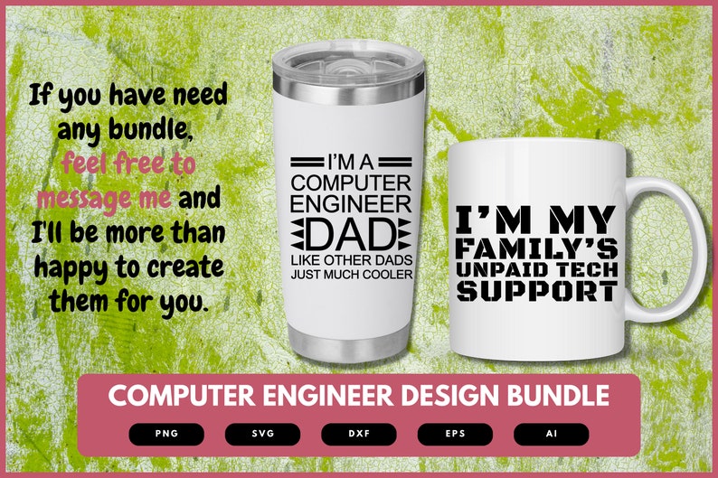 Computer Engineer Design mug and tumblers