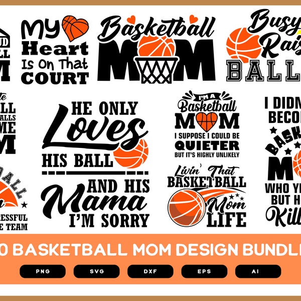 Basketball Mom Design Bundle | Basketball Mom SVG | Basketball | Basketball SVG | Basketball  Mom Shirt | Basketball Mom Mug