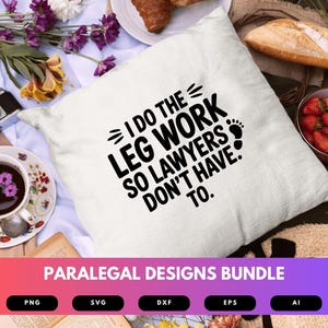 Paralegal SVG Bundle | Legal Assistant Clipart, Law Office Quote Cut Files for Cricut & Sublimation