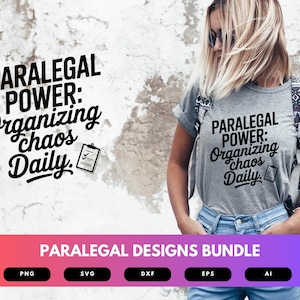 Paralegal SVG Bundle | Legal Assistant Clipart, Law Office Quote Cut Files for Cricut & Sublimation