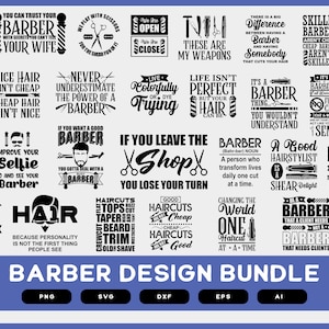 Barber Design Bundle | Barber Design | Barber shirts | Barber SVG | Barber PNG | Barber Saying | Barber Apron