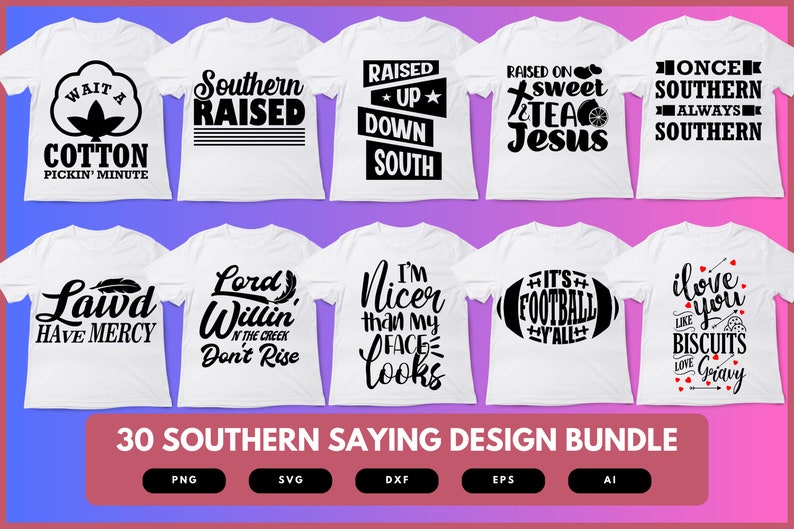 Bundle of designs perfect for anyone who wants to embrace the charm of the South