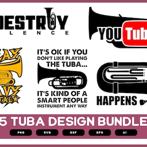 Tuba Design Bundle | Tuba Instruments Design | Tuba SVG | Tuba PNG | Tuba Music Instruments