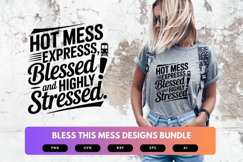 Bless This Mess SVG Bundle | Funny Home Quote Cut Files for Cricut ...