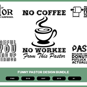 Funny Pastor Design Bundle | Funny Pastor | Pastor Funny Shirt | Pastor | Pastor SVG | Pastor Shirt POD