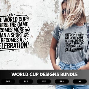 World Cup SVG Bundle | Soccer World Cup Clipart, Global Soccer Designs for Cricut & Sublimation