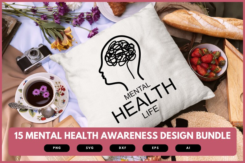 Mental Health Awareness Design Bundle | Mental Health Design | Mental ...