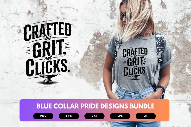 Blue Collar SVG Bundle | Working Class Pride Cut Files for Cricut, Hard ...