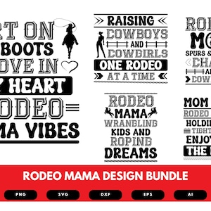 Rodeo mom SVG | Cricut rodeo designs | Rodeo design files | Mom cut files | Sublimation rodeo designs | Rodeo PNG