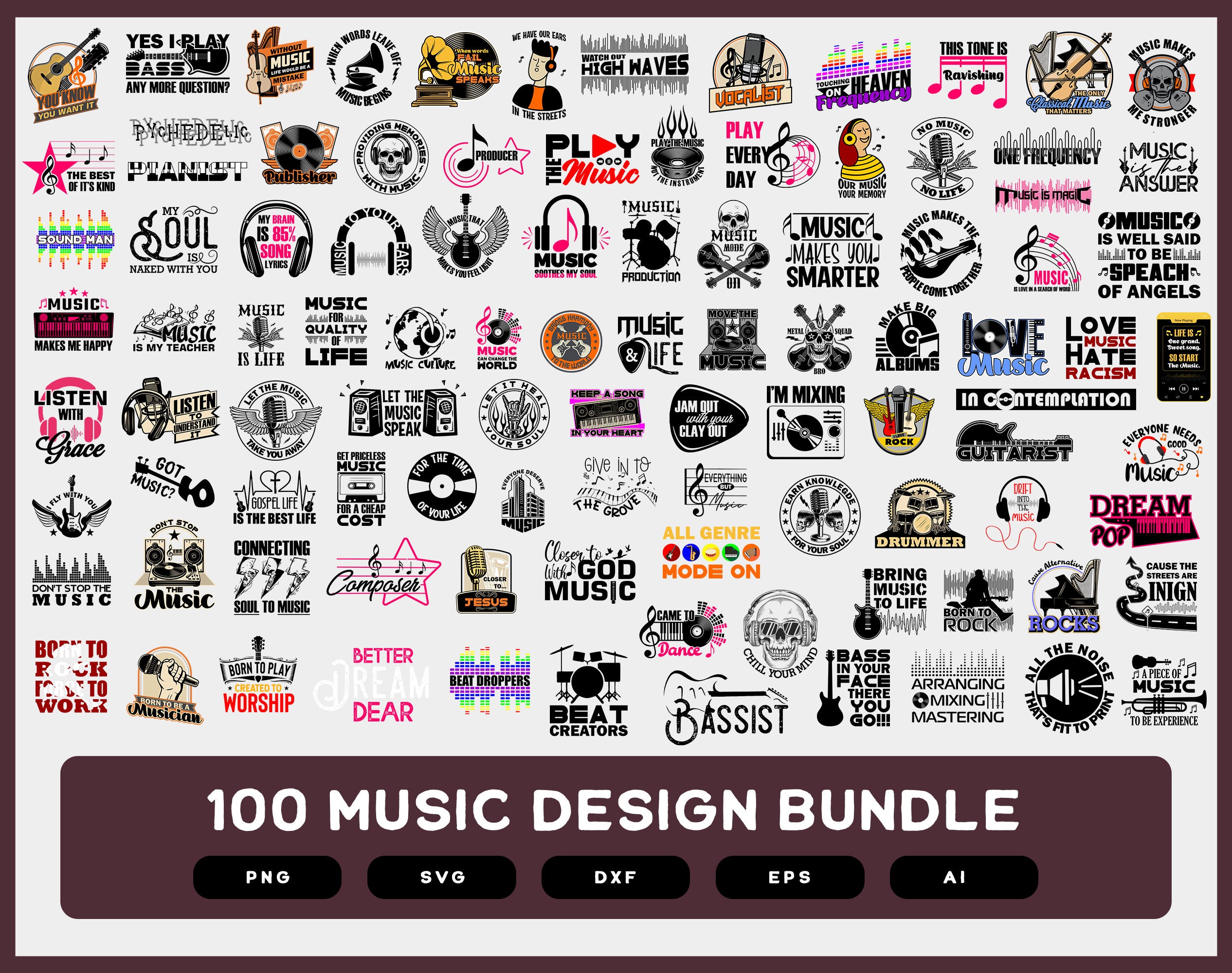 Music svg Music shirts Music shirts design music shirt Etsy