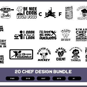Chef Design Bundle | Chef Apron Design | Chef Shirt | Funny Chef Shirt | Chef Funny Mug | Chef Sayings