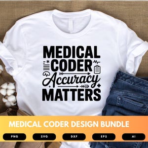 Medical Coder Colorful Design Medical Coder SVG Bundle | Medical Coding Clipart, Healthcare Quotes ...