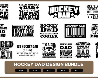 Hockey Dad Design Bundle | Hockey Dad | Hockey Dad SVG | Hockey | Hockey Dad Mug | Hockey Dad PNG | Hockey Dad Shirt | Hockey Dad Tshirt