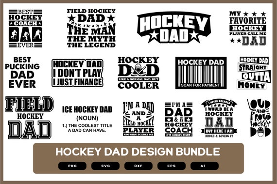 Hockey Dad Design Bundle | Hockey Dad | Hockey Dad SVG | Hockey | Hockey Dad Mug | Hockey Dad PNG | Hockey Dad Shirt | Hockey Dad Tshirt