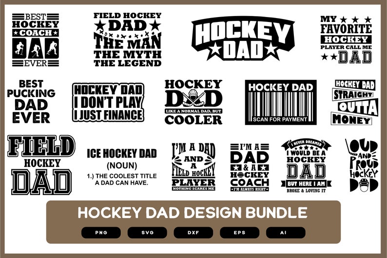 Hockey Dad Design Bundle