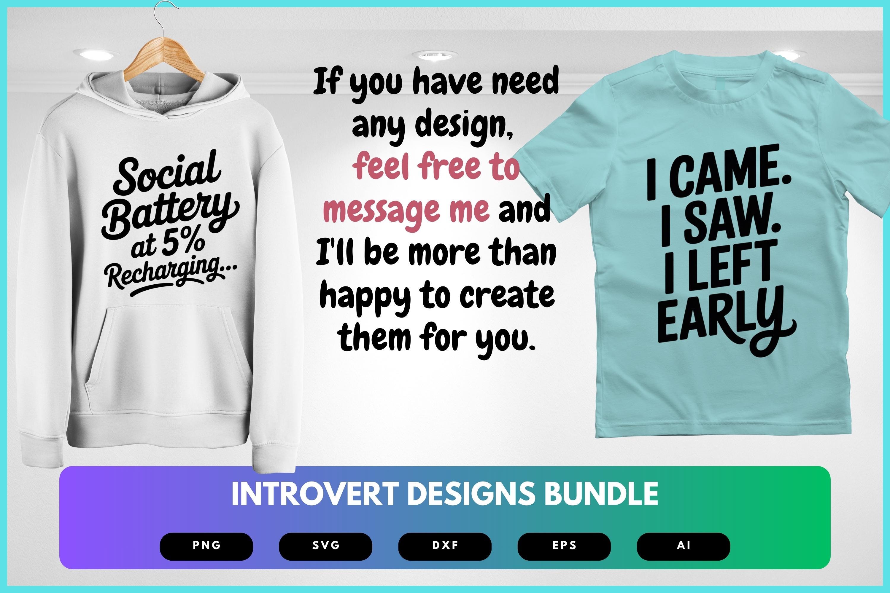 Introvert SVG Bundle | Funny Anti-social Quotes , Quiet Life Cut Files ...