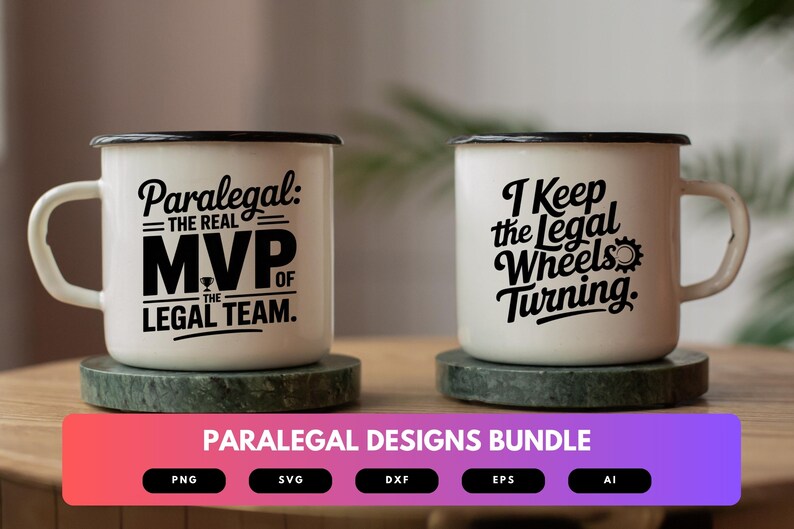 Paralegal SVG Bundle | Legal Assistant Clipart, Law Office Quote Cut Files for Cricut & Sublimation