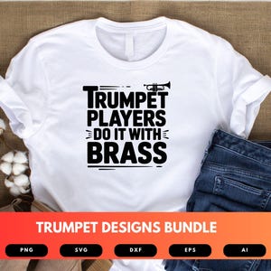 Trumpet SVG Bundle | Musical Instrument Clipart, Marching Band ...