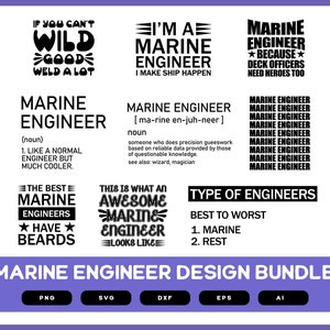 Ontwerpbundel maritiem ingenieur | Ingenieursontwerp | Overhemden voor scheepswerktuigkundigen | Scheepswerktuigkundige SVG | Scheepswerktuigkundige POD, png