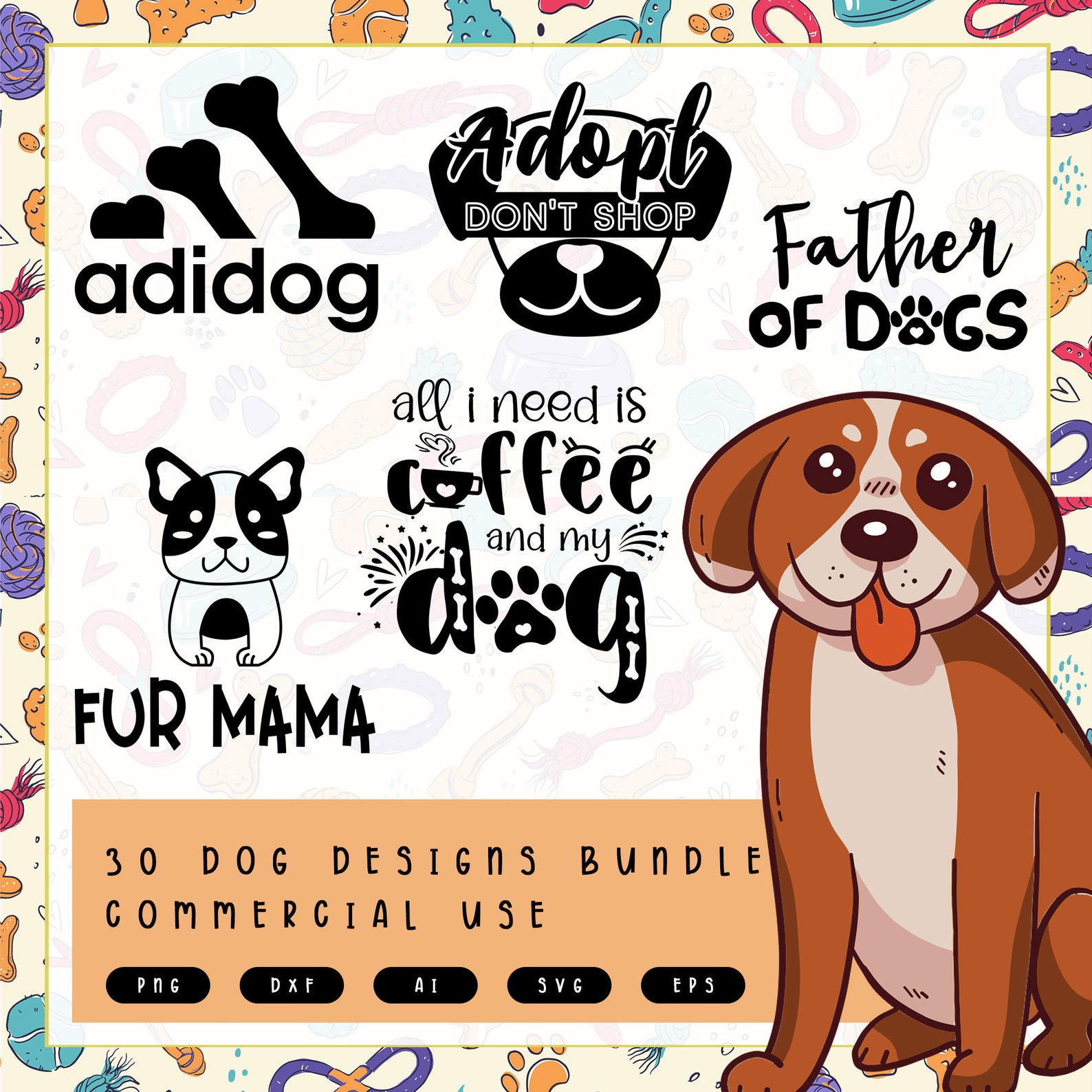Download Dog Designs SVG Cut File Bundle Deal Cut File for Cricut & | Etsy