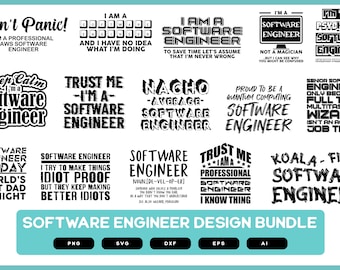 Software Engineer Design Bundle | Software Engineer Shirt | Software Engineer SVG | Software Engineer Gift | Software Engineer PNG