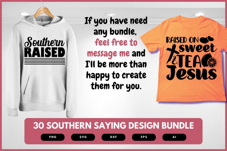 A variety of designs featuring beloved Southern sayings and cultural motifs.