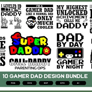 Gamer Dad | Gamer Dad SVG | Super Daddy | Gaming Dad | Gamer Dad PNG | Gamer Daddy | Gamer Papa | Gamer Daddy SVG |