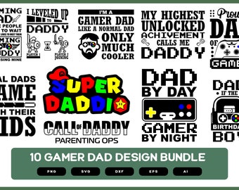 Gamer Dad | Gamer Dad SVG | Super Daddy | Gaming Dad | Gamer Dad PNG | Gamer Daddy | Gamer Papa | Gamer Daddy SVG |