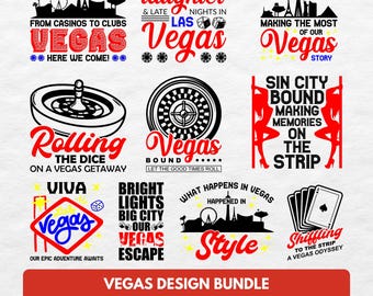 Camiseta de Las Vegas SVG / Diseños de Las Vegas / Archivos de corte de Las Vegas / Casino SVG / Horizonte de Las Vegas SVG / Diseños de camisetas de juegos de azar / Archivos de corte de Cricut Vegas