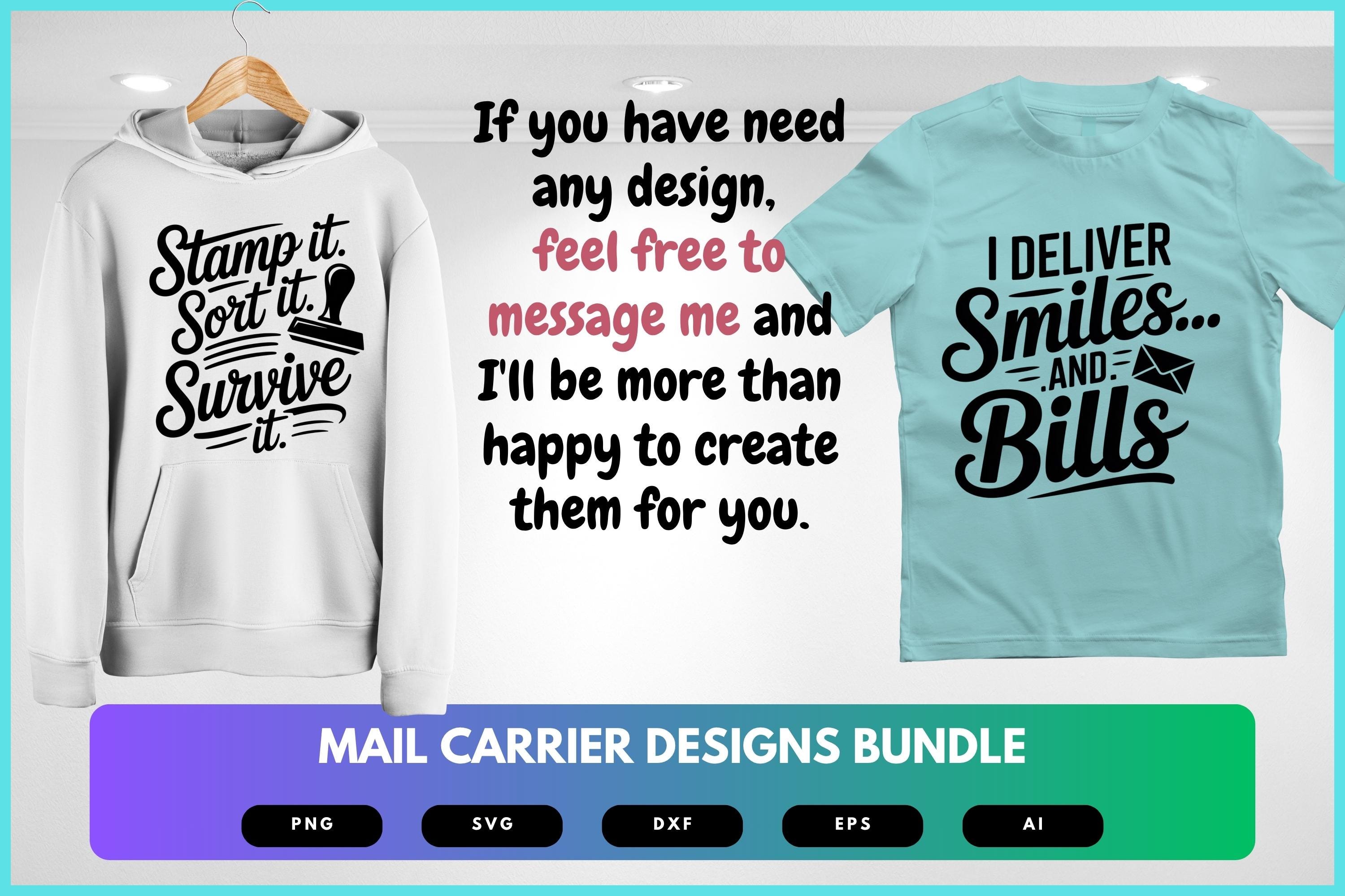 Mail Carrier SVG Bundle | Postal Worker Clipart, Funny Post Office Cut ...