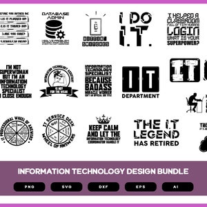 Information Technology Design Bundle | Information Technology | Information Technology SVG | Information Technology Shirt | IT Shirt