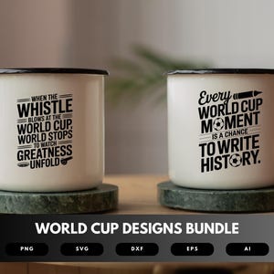 World Cup SVG Bundle | Soccer World Cup Clipart, Global Soccer Designs for Cricut & Sublimation