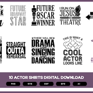 Actor Design Bundle | Actor  SVG | Actor  Shirt | Actor  Funny Shirt | Actor PNG | Actor Shirt POD