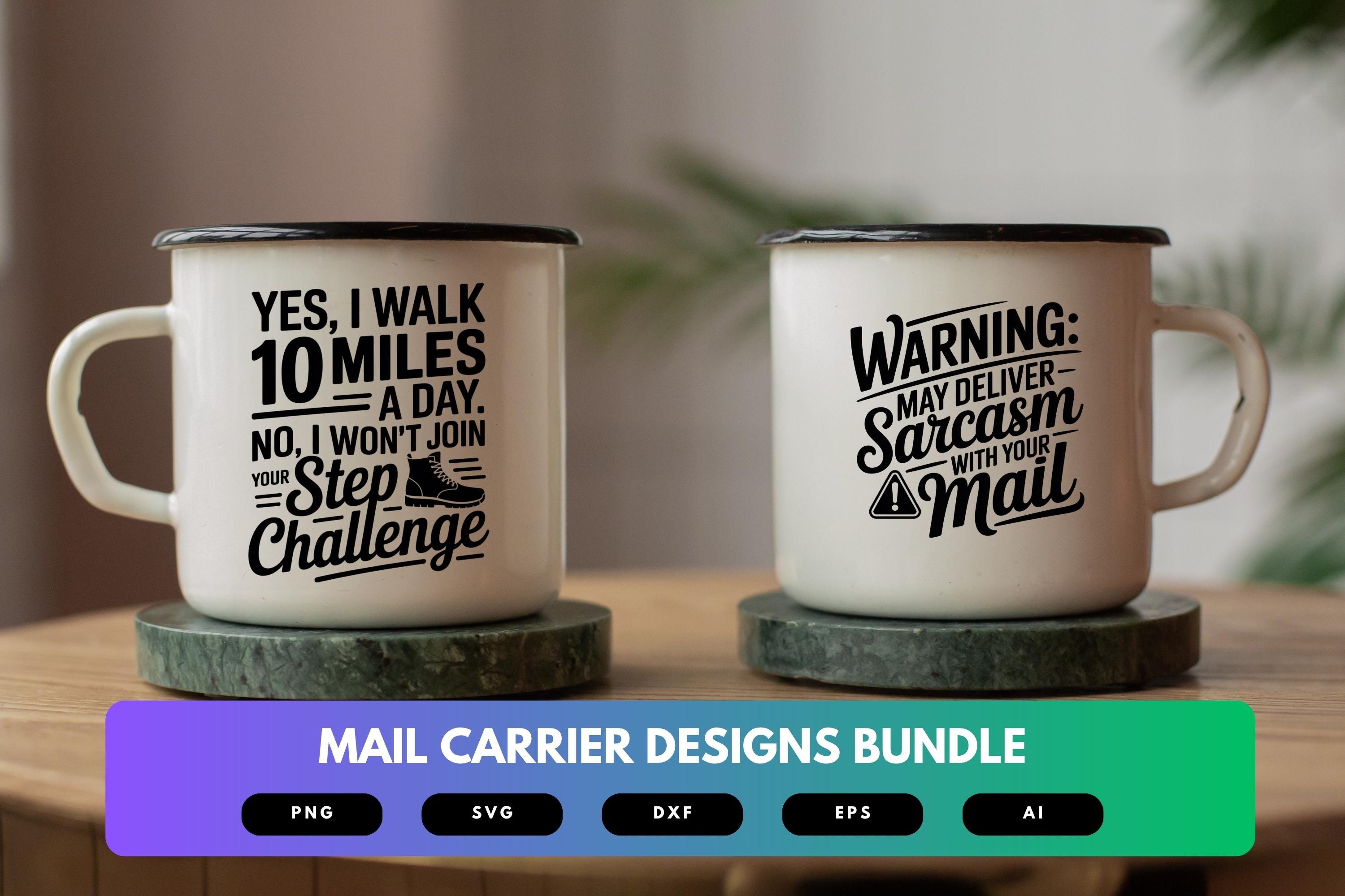 Mail Carrier SVG Bundle | Postal Worker Clipart, Funny Post Office Cut ...