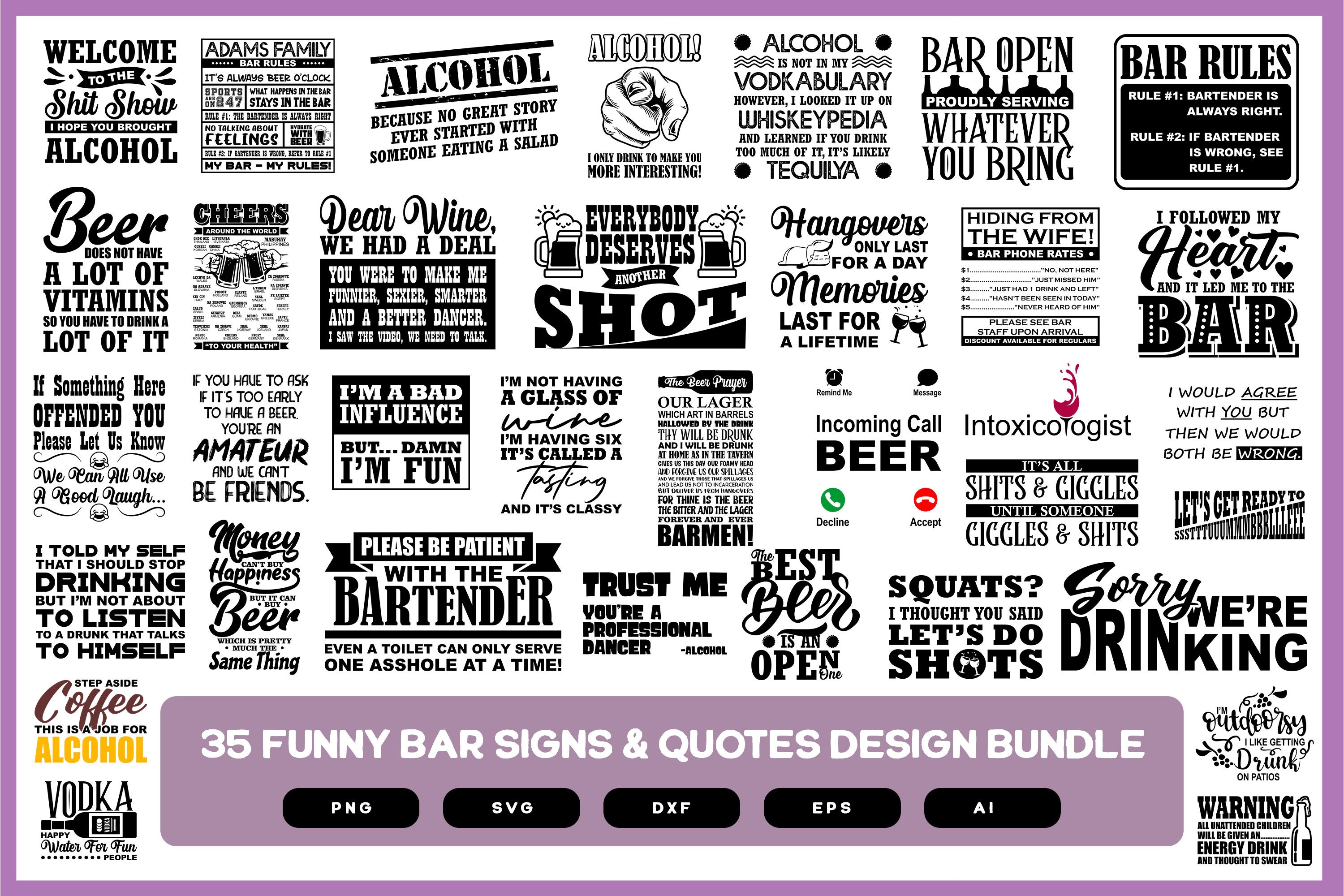 Funny Bar Funny Bar SVG Funny Bar PNG Funny Bar Design Etsy Australia