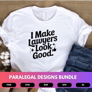Paralegal SVG Bundle | Legal Assistant Clipart, Law Office Quote Cut Files for Cricut & Sublimation