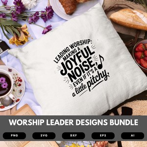 Worship Leader SVG Bundle | Faith Quotes for Church, Cricut Cut Files, Sublimation & DIY Crafts