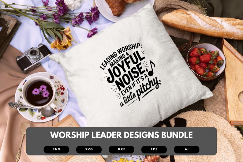 Worship Leader SVG Bundle | Faith Quotes for Church, Cricut Cut Files, Sublimation & DIY Crafts