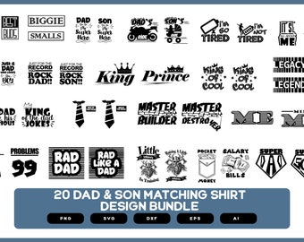 Dad and Son Matching Shirts | Dad and Son Shirts | Dad Shirts | Son Shirts | Dad and Son Matching Shirts SVG