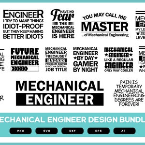 Mechanical Engineer Design Bundle | Mechanical  Engineer Shirt Design Bundle | Mechanical  Engineer Mug Design | Engineer Shirt Design POD