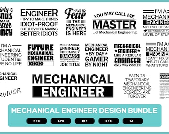 Mechanical Engineer Design Bundle | Mechanical  Engineer Shirt Design Bundle | Mechanical  Engineer Mug Design | Engineer Shirt Design POD