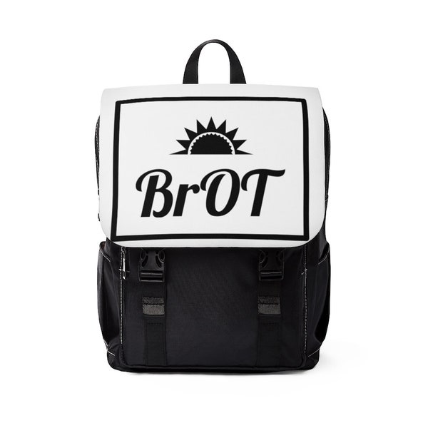 Sun BrOT Casual Shoulder Backpack (Black Lettering) - Male Occupational Therapy Backpack - OT Backpack - Grad Student OT Backpack - Gift