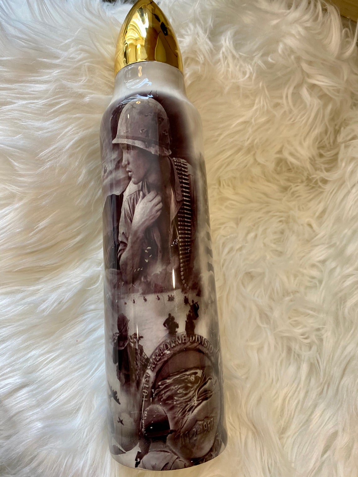 32 oz CUSTOM military bullet tumbler thermos ARMY free Etsy