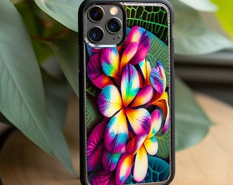 Tropical Plumeria Phone Case iphone 11-14 Samsung S20 - S23